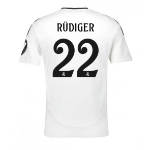 Billiga Real Madrid Antonio Rudiger #22 Hemmatröja 2024-25 Kortärmad